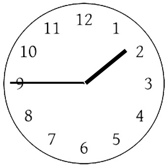 Clock: quarter to two